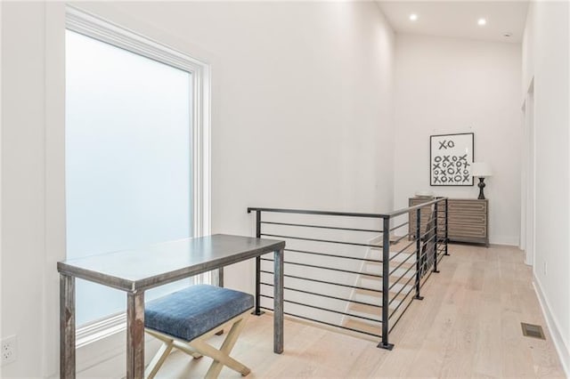 interior space featuring hardwood / wood-style flooring