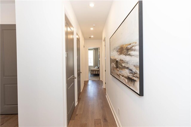 4923 Sudbrook Way Unit 233, Peachtree Corners, GA 30092 - corridor with light wood-style floors and recessed lighting
