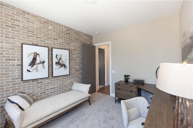 4923 Sudbrook Way Unit 233, Peachtree Corners, GA 30092 - carpeted office with brick wall