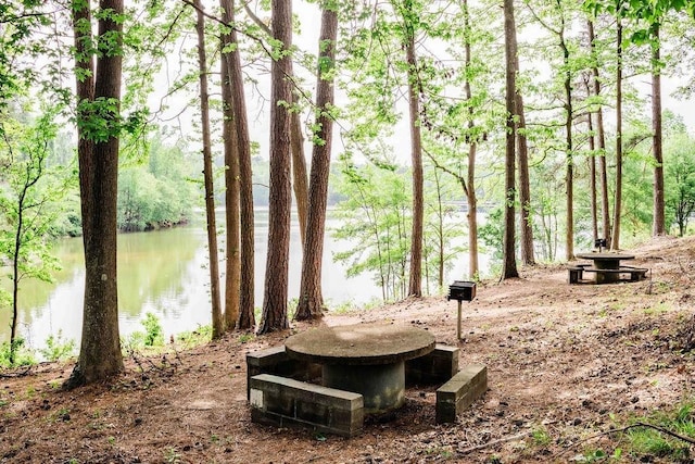 view of water feature