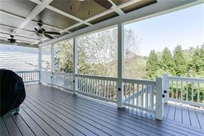 deck featuring ceiling fan