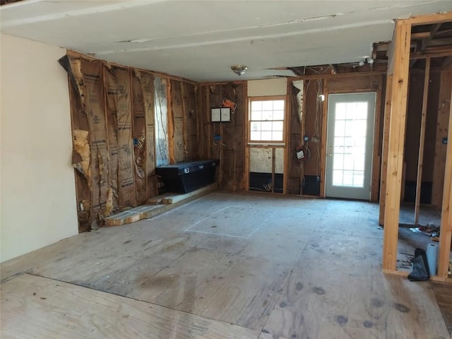 view of unfurnished living room