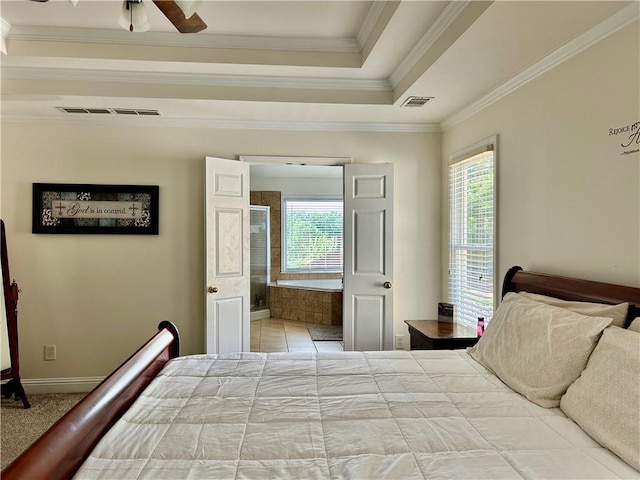 1055 Havenstone Walk, Lawrenceville, GA 30045 - bedroom featuring crown molding and baseboards