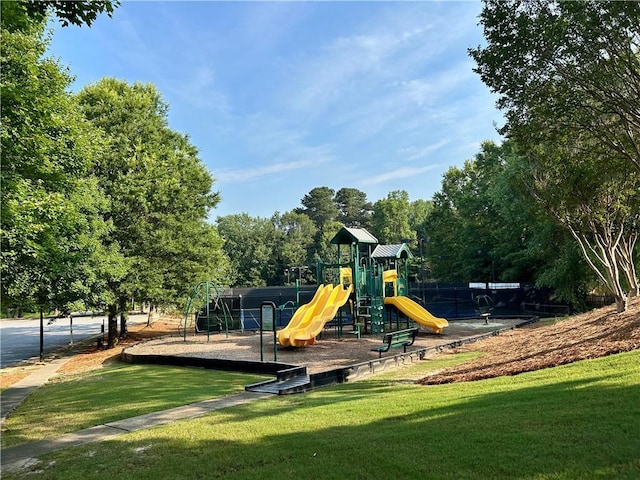 1055 Havenstone Walk, Lawrenceville, GA 30045 - community jungle gym featuring a lawn