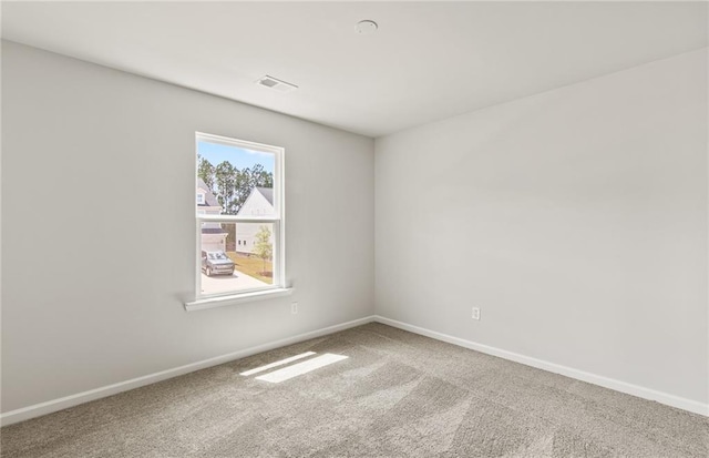 view of carpeted empty room