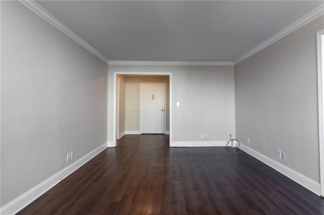 215 Piedmont Ave NE Unit 502, Atlanta, GA 30308 - empty room with ornamental molding and dark wood-type flooring