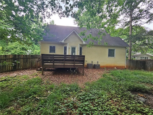 116 Cumberland Way, Dallas, GA 30132 - rear view of house featuring a wooden deck