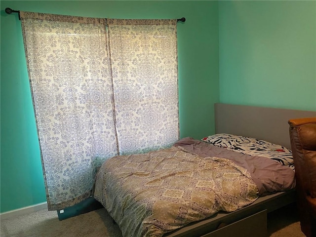 bedroom with carpet floors