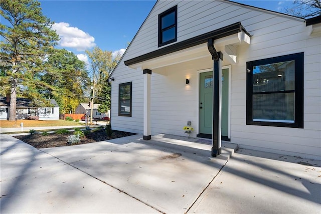 exterior space featuring covered porch