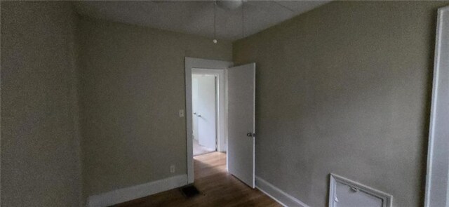1516 Carter Rd, Decatur, GA 30032 - empty room featuring baseboards and dark wood-type flooring