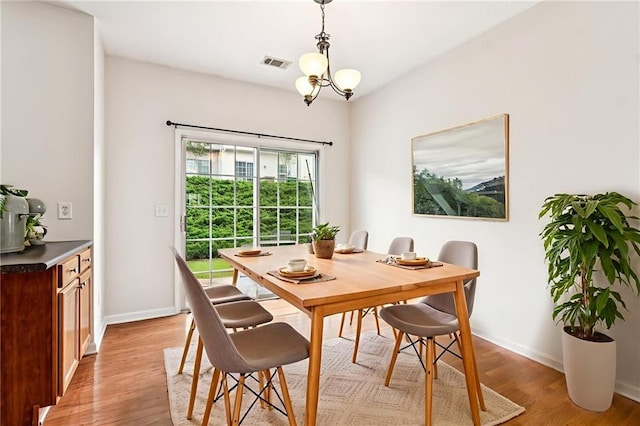 1049 Prestwyck Ct, Alpharetta, GA 30004 - dining room with light wood-style flooring and a chandelier