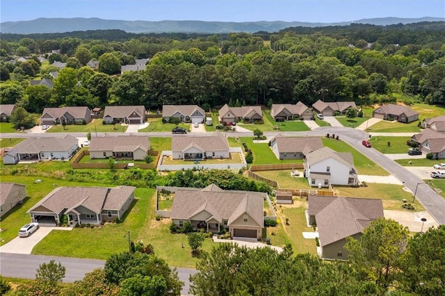 417 Beamer Rd SW, Calhoun, GA 30701 - aerial perspective of suburban area featuring a mountainous background