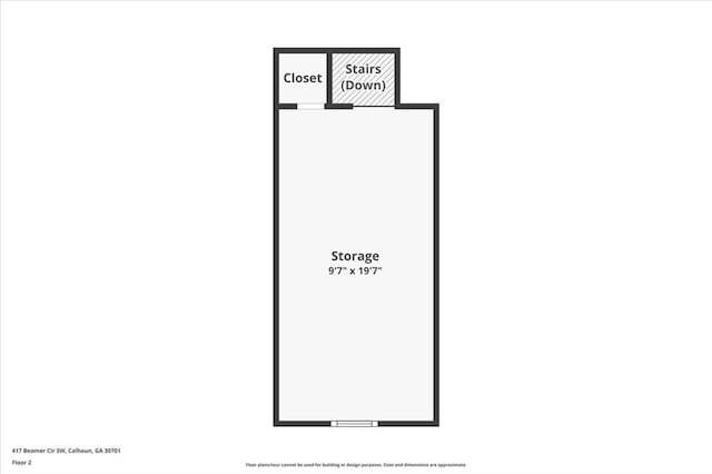 417 Beamer Rd SW, Calhoun, GA 30701 - home floor plan