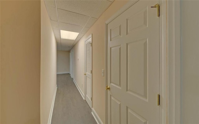 2121 Brittany Ct, Gainesville, GA 30506 - hall featuring a drop ceiling and baseboards