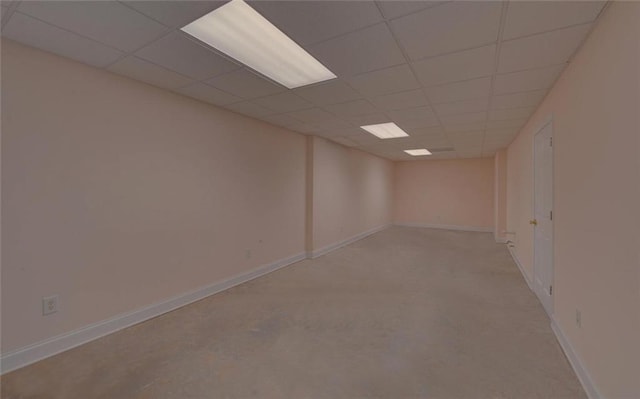 2121 Brittany Ct, Gainesville, GA 30506 - finished below grade area featuring a paneled ceiling and baseboards