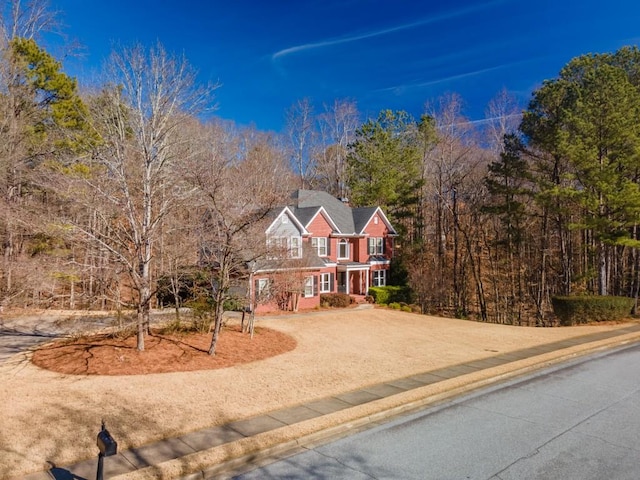 view of front of property featuring covered porch