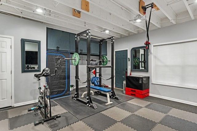 view of exercise room