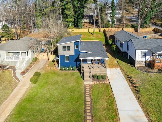 birds eye view of property