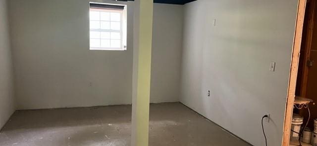 view of basement