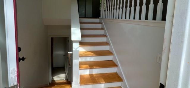 view of stairway