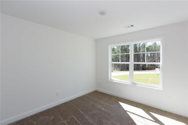 spare room featuring carpet flooring