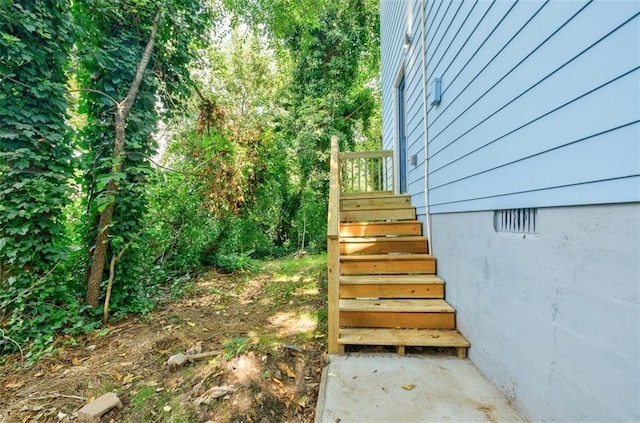 view of staircase