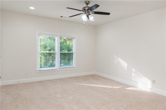3258 Bransley Way, Duluth, GA 30097 - unfurnished room with light carpet, ceiling fan, and recessed lighting