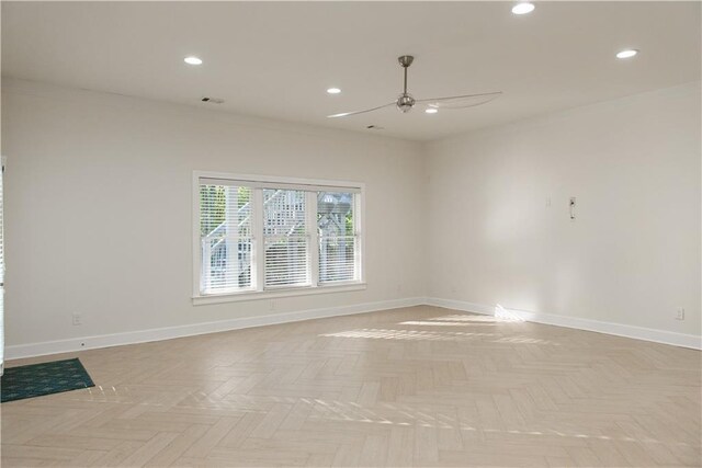 3258 Bransley Way, Duluth, GA 30097 - spare room with recessed lighting and a ceiling fan
