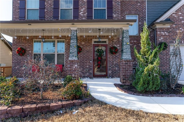 entrance to property with a porch