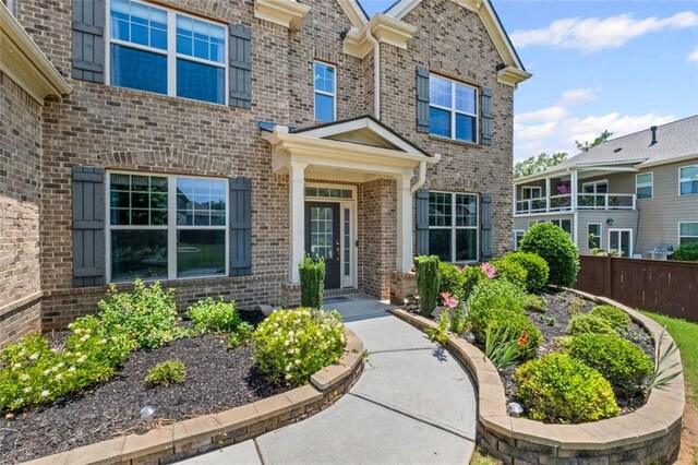 745 Newfield Ln, Alpharetta, GA 30004 - entrance to property featuring brick siding