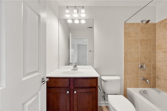 2513 Friar Tuck Ln SE Unit 1, Atlanta, GA 30339 - full bath with shower / bathtub combination, toilet, and vanity