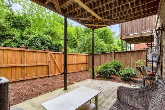 2513 Friar Tuck Ln SE Unit 1, Atlanta, GA 30339 - view of patio / terrace featuring a fenced backyard and cooling unit