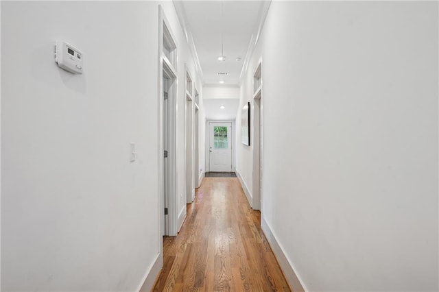 642 Erin Ave SW, Atlanta, GA 30310 - hall with attic access, light wood-type flooring, baseboards, and recessed lighting