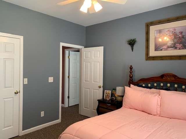 789 N Falling Waters Dr N, Demorest, GA 30535 - bedroom featuring carpet flooring, baseboards, and a ceiling fan