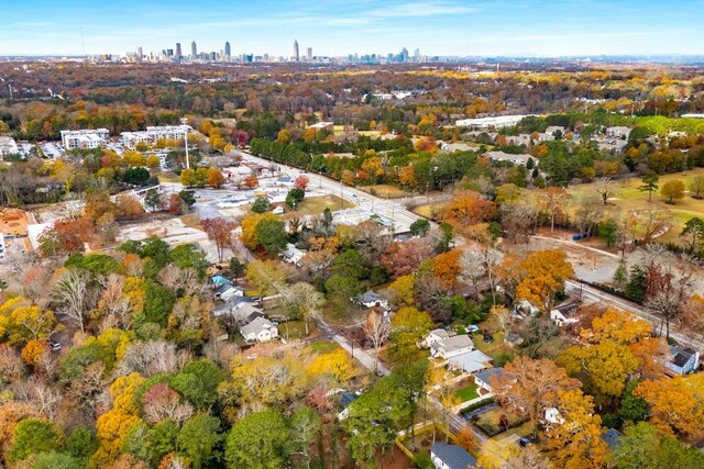 birds eye view of property featuring a view of city