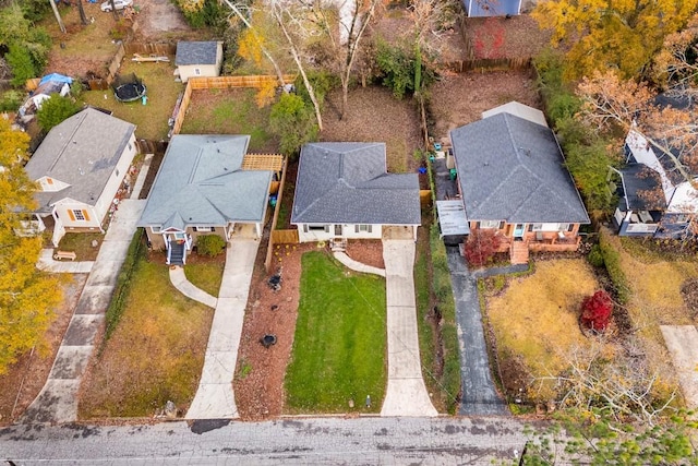 drone / aerial view featuring a residential view