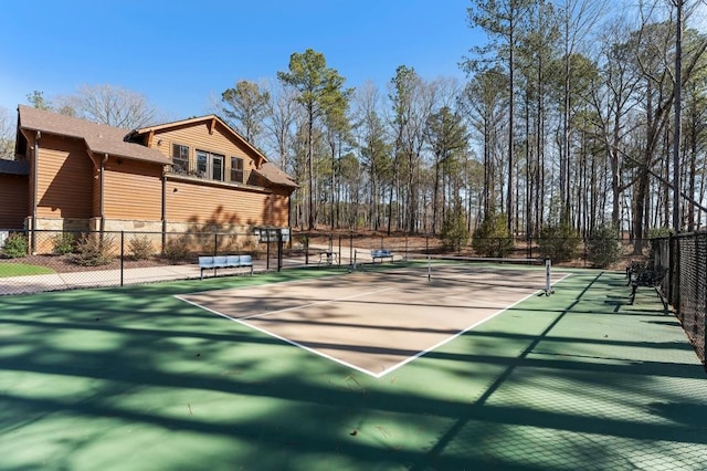 975 Blalock Lakes Dr, Newnan, GA 30263 - view of tennis court featuring fence