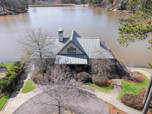 975 Blalock Lakes Dr, Newnan, GA 30263 - birds eye view of property featuring a water view