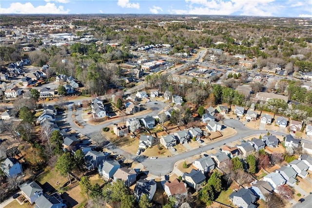 drone / aerial view with a residential view