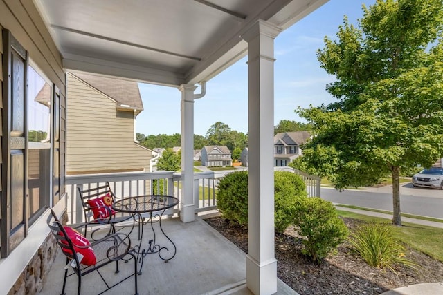 balcony with a porch