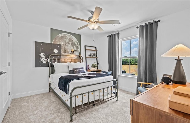 352 Foxglove Way, Mcdonough, GA 30253 - bedroom with carpet, baseboards, and a ceiling fan