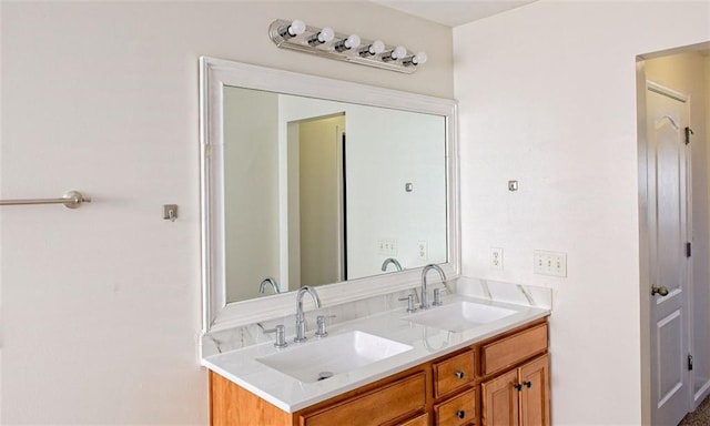 bathroom featuring vanity