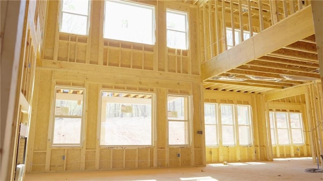 unfurnished sunroom with a healthy amount of sunlight