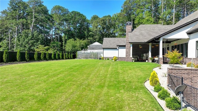 view of yard featuring a patio area