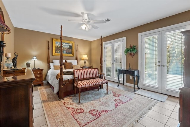 bedroom featuring multiple windows and access to exterior