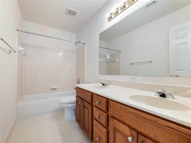 3515 Mcclure Woods Dr, Duluth, GA 30096 - full bath with double vanity and shower / bath combination