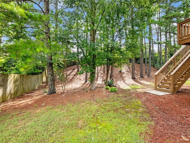 3515 Mcclure Woods Dr, Duluth, GA 30096 - view of yard with stairs