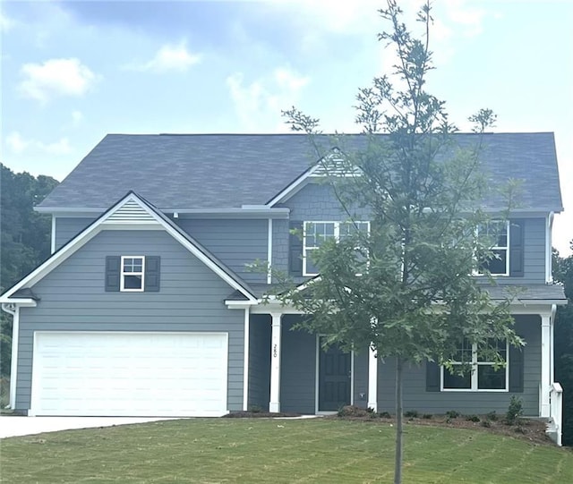 280 River Run Dr, Dallas, GA 30132 - traditional-style home with a garage, a front yard, and driveway