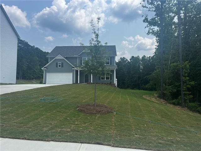 280 River Run Dr, Dallas, GA 30132 - view of front facade featuring an attached garage, concrete driveway, and a front yard