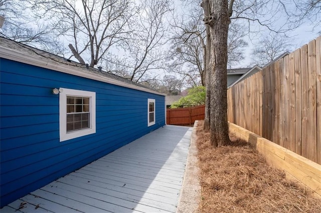 wooden deck with fence